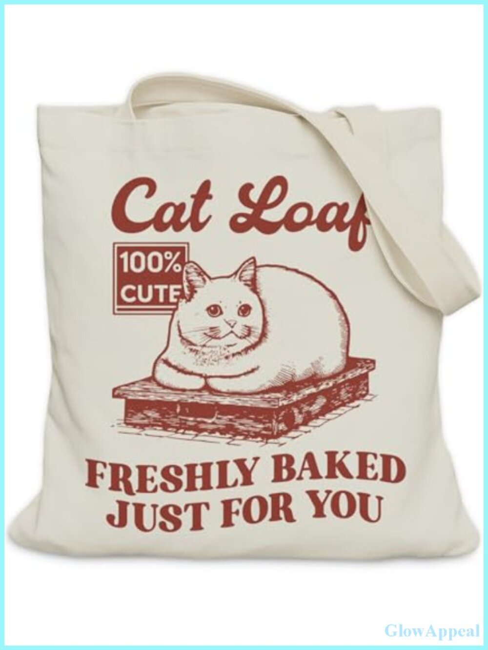 Cat Lover Tote Bag Medium Canvas with Inner Pocket
